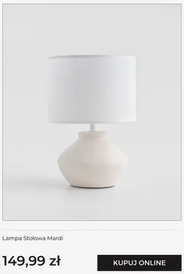 Lampa stołowa Mardi home & you promocja w home&you