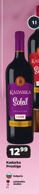 Wino czerwone Kadarka Prestige półsłodkie promocja w Netto