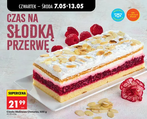 Ciasto Malinowa Chmurka promocja w Biedronka