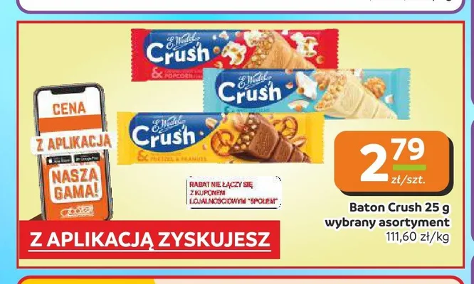 Baton E.Wedel Crush Popcorn promocja w Społem Częstochowa