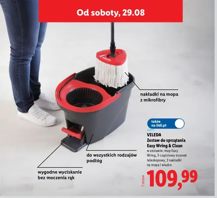 Zestaw do sprzątania Vileda Easy Wring & Clean promocja w Lidl
