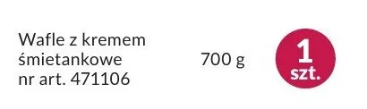 Wafle z kremem śmietankowe promocja w Makro