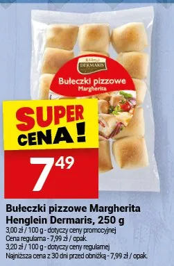 Bułeczki pizzowe margherita henglein dermaris promocja w Twój Market