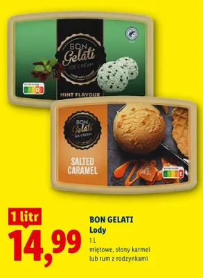 Lody słony karmel Bon Gelati promocja w Lidl