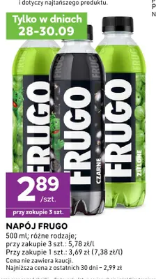 Napój Frugo promocja w Stokrotka