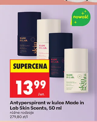 Antyperspirant w kulce Made in Lab Skin Scents promocja w Biedronka