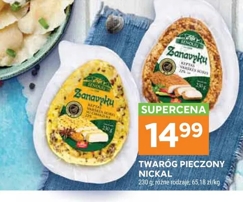 Twaróg pieczony Nickal promocja w Stokrotka
