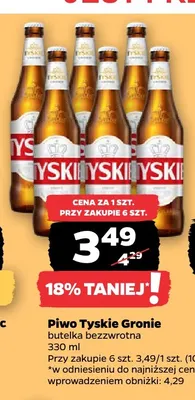Piwo Tyskie Gronie promocja w Netto