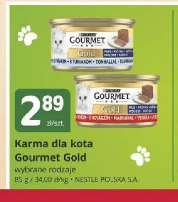 Karma dla kota Gourmet Gold z wołowiną promocja w Marketvita