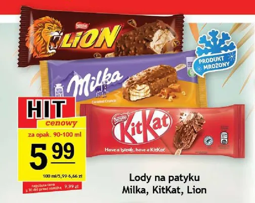 Lody na patyku Milka promocja w Gram Market