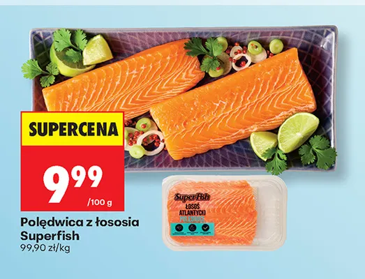 Polędwica z łososia Superfish promocja w Biedronka