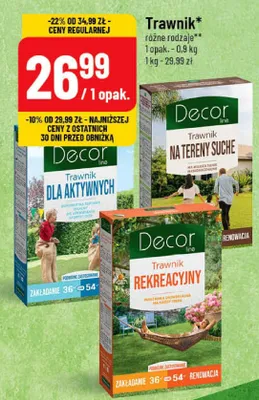 Trawnik różne rodzaje promocja w POLOmarket