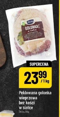 Peklowana golonka wieprzowa bez kości w siatce promocja w POLOmarket