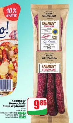 Kabanosy Staropolskie Stara Wędzarnia promocja w Dino