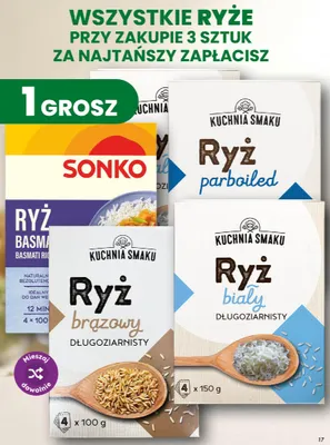 Ryż brązowy długoziarnisty Kuchnia Smaku promocja w Dino