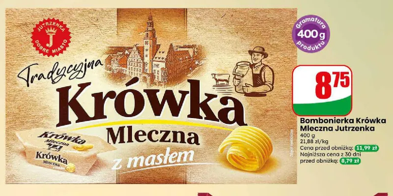 Bombonierka Krówka Mleczna Jutrzenka promocja w Dino
