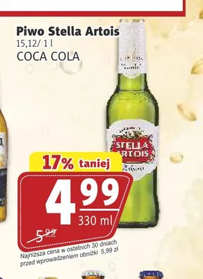 Piwo Stella Artois promocja w Prim Market