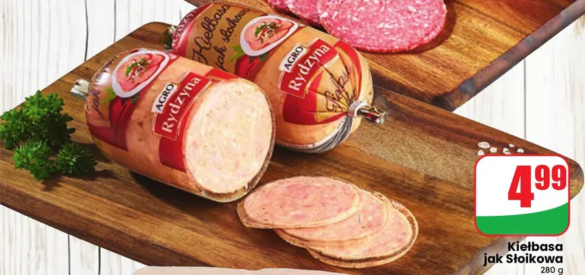 Kiełbasa jak słoikowa Agro Rydzyna promocja w Dino