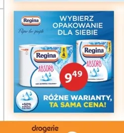 Ręcznik papierowy Absorb Regina promocja w Drogerie Laboo