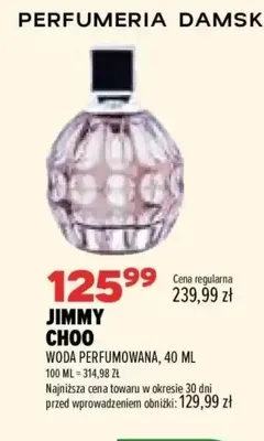 Woda perfumowana Jimmy Choo promocja w Drogerie Natura