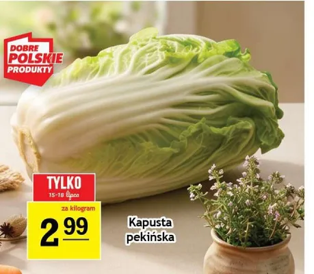 Kapusta pekińska polska promocja w Gram Market