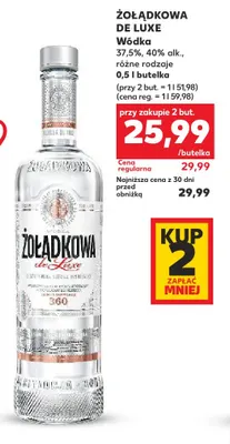 Wódka Żołądkowa de Luxe promocja w Kaufland