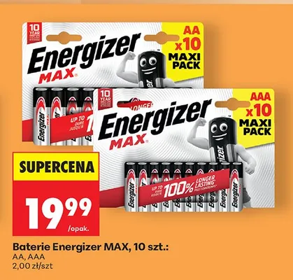 Baterie Max AAA 10 szt. promocja w Biedronka