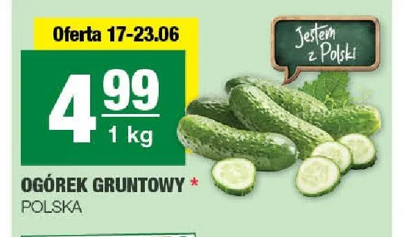 Ogórek gruntowy Polska promocja w SPAR