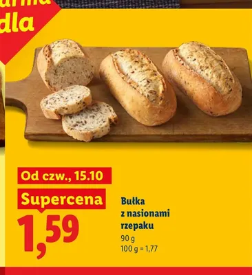Bułka z nasionami rzepaku promocja w Lidl