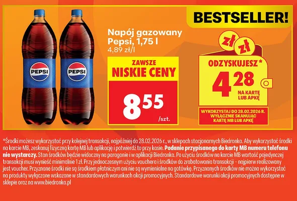 Napój gazowany promocja w Biedronka