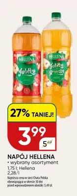 Napój hellena wybrany asortyment promocja w Chata Polska