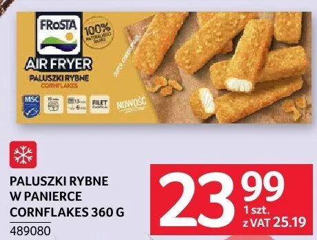 Paluszki rybne w panierce cornflakes 360 g promocja w Selgros