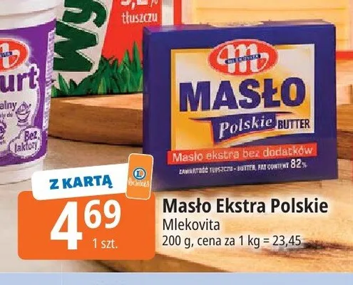 Masło Ekstra Polskie Mlekovita promocja w Leclerc