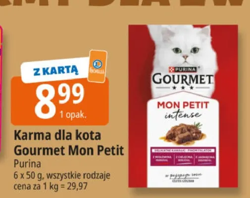 Karma dla kota Gourmet Mon Petit 6-pak Purina promocja w Leclerc