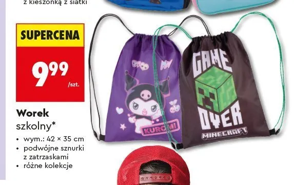Worek szkolny LOOZZ promocja w Biedronka