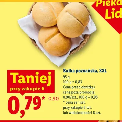 Bułka poznańska XXL promocja w Lidl