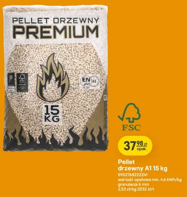 Pellet drzewny promocja w Castorama