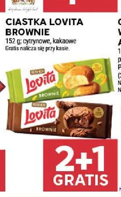 Ciastka Lovita Brownie cytrynowe promocja w Stokrotka