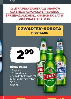 Piwo Perła Export promocja w Netto