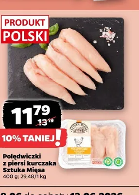 Polędwiczki z piersi kurczaka Sztuka Mięsa promocja w Netto