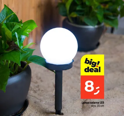 Lampa solarna LED promocja w Dealz