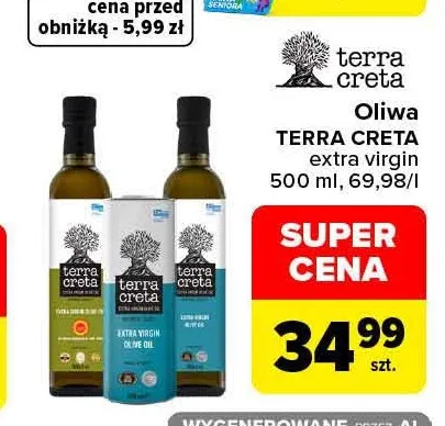 Oliwa extra virgin Terra Creta promocja w Carrefour