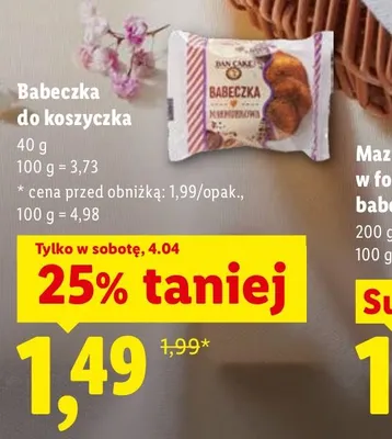 Babeczka do koszyczka promocja w Lidl
