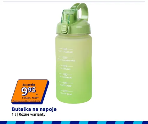 Butelka na napoje 1 l promocja w Action