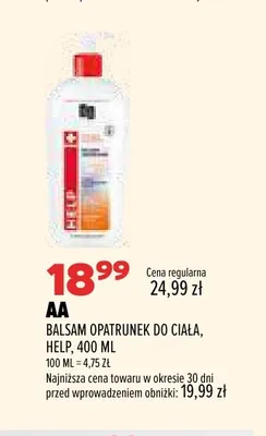 Balsam opatrunek do ciała Help AA promocja w Drogerie Natura