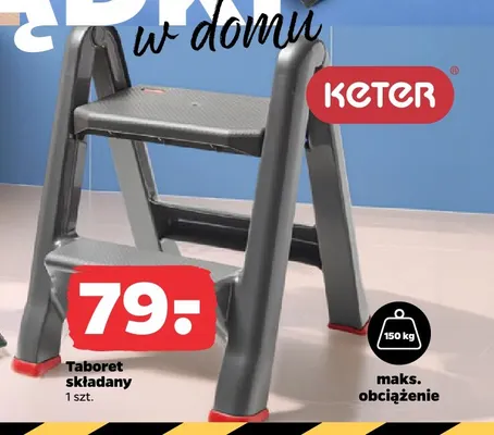 Taboret składany Keter promocja w Netto