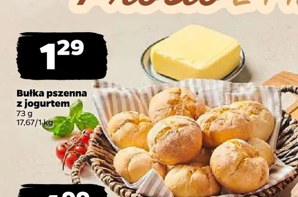 Bułka pszenna z jogurtem Netto promocja w Netto