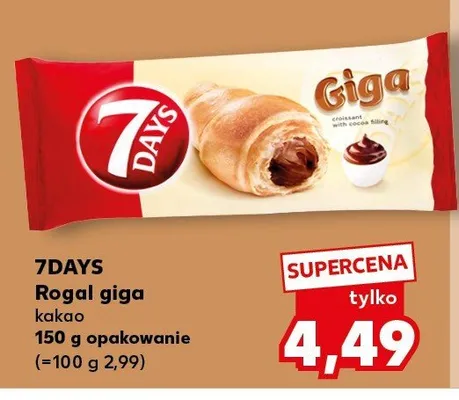 Rogal giga kakao 7Days promocja w Kaufland