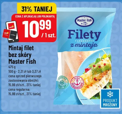 Mintaj filet bez skóry Master Fish promocja w POLOmarket