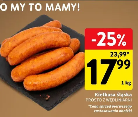 Kiełbasa śląska Prosto z Wędliniarni promocja w Intermarche